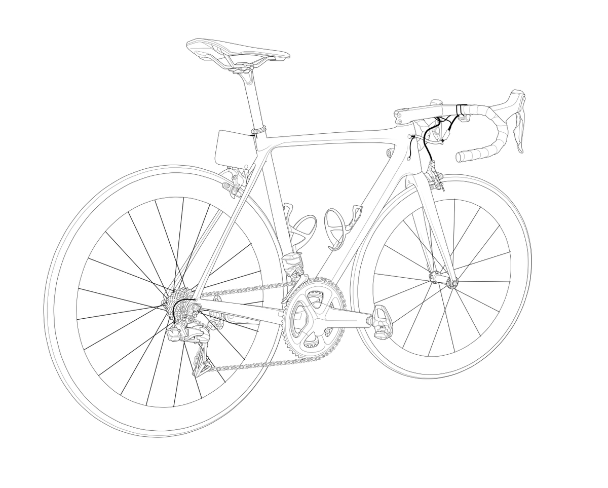 ヒトミン ロードバイク塗り絵 Addict線画です 自転車塗るのは大変ですがそれでも楽しめる方向け イラストレーターにできること T Co 0mfdvr0rym Twitter