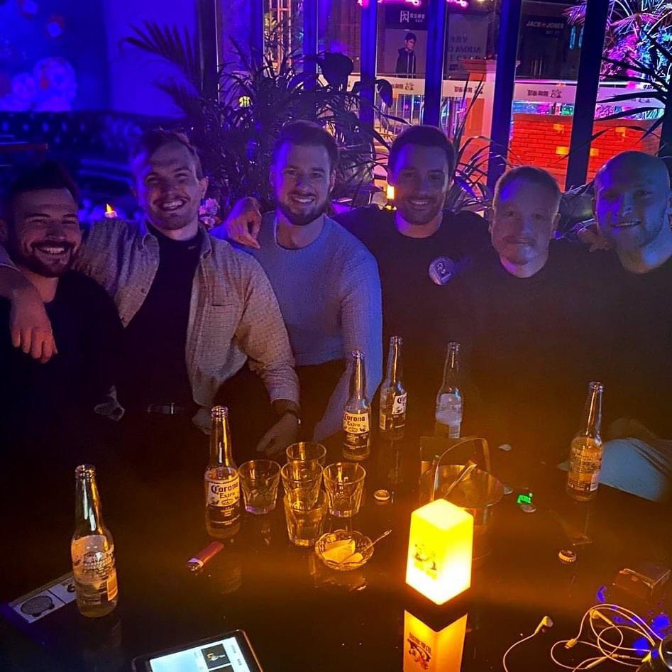 shadylady222's tweet photo. This is my son and his friends out in China last night after the lockdown, if you need a bit of positivity and proof that this will end. https://t.co/4MQasLfE1o