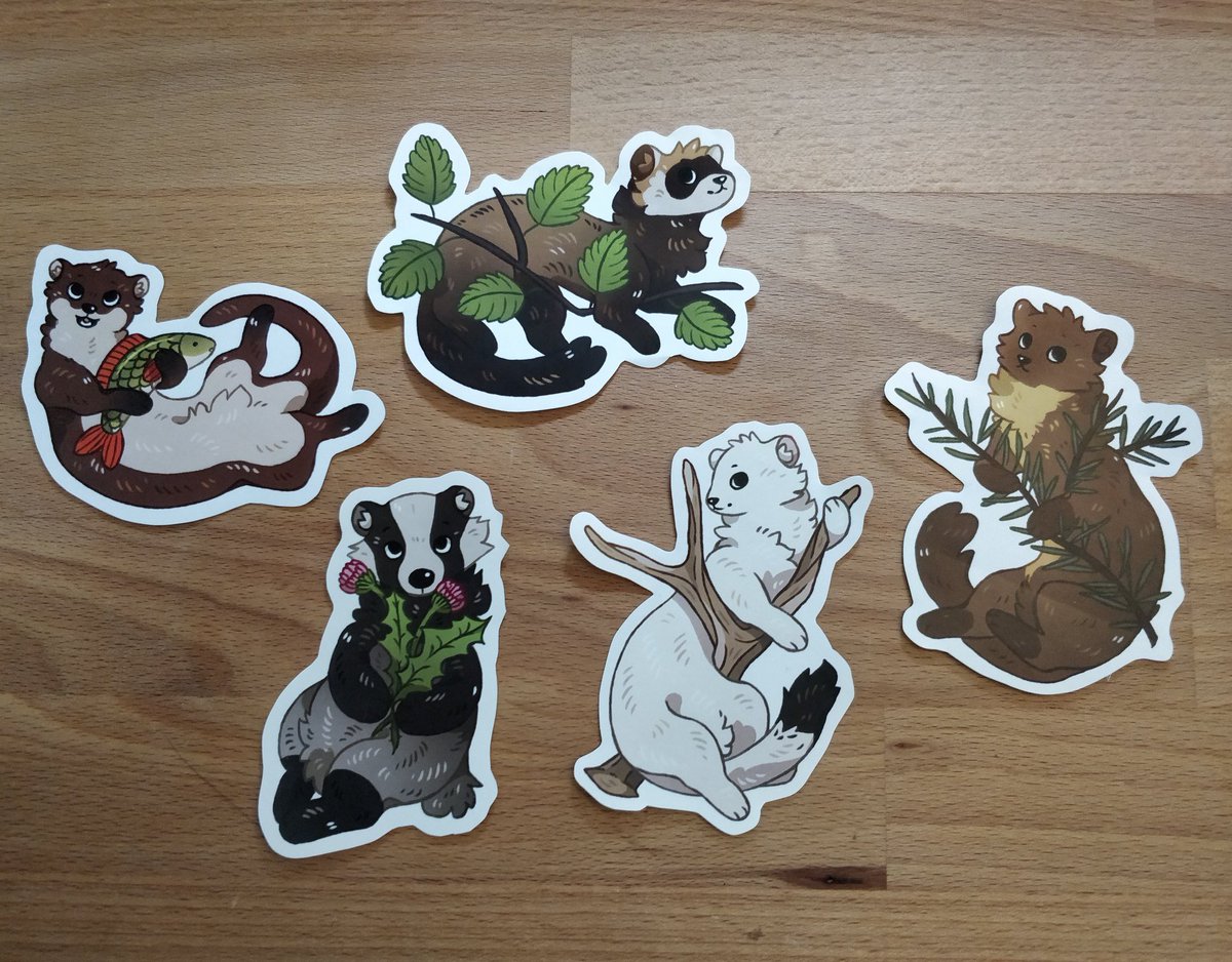 SavkateArt's tweet photo. Stickers!!! Also coming online soon. 🥰 https://t.co/X8oPrDdAhY