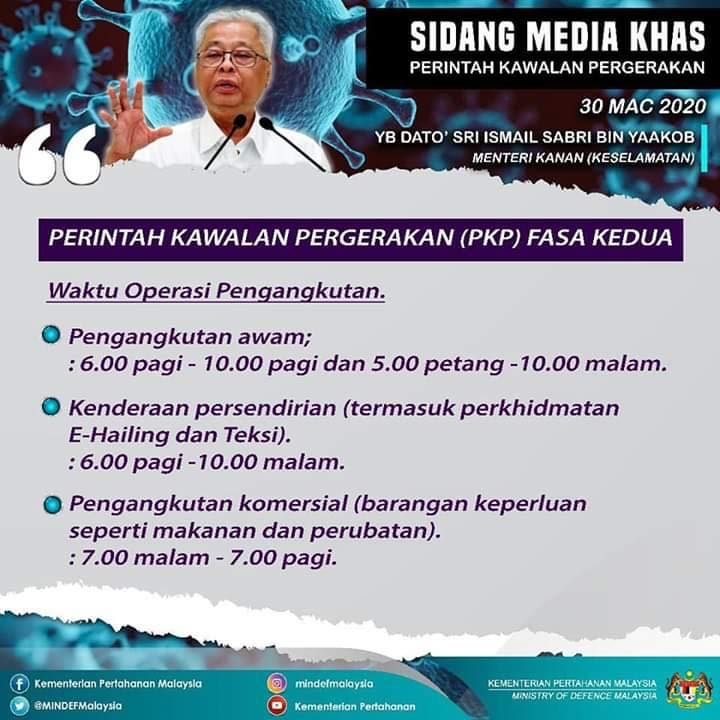 BernamaTV's tweet photo. Perintah Kawalan Pergerakan (PKP) Fasa Kedua @IsmailSabri60 @MINDEFMalaysia https://t.co/Zo6kHE74Wj