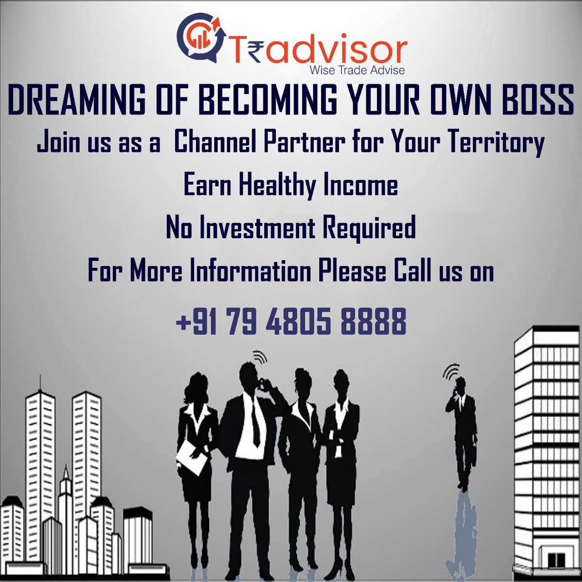 Tradvisor_in's tweet photo. Your #Own #Boss
#Join us as a #Channel #Partner for Your Territory
#Earn #Healthy #Income
#Tradvisor #Best #B2Bwebsite #Platform #Business #Ahmedabad #Gujarat #India #businessindustry #Industrial #Advertising #startup #startupindia #growth #industrialdesign #industrialstyle https://t.co/AHj9MNe48V