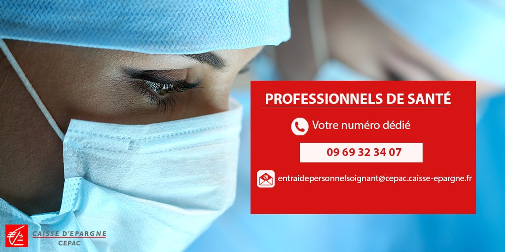 CE_CEPAC's tweet photo. La CEPAC soutient les professionnels de santé.
Nous souhaitions vous dire : Merci pour votre engagement et votre détermination sans faille depuis le début de la crise.
Pour faciliter vos démarches, un numéro de téléphone et un email vous sont dédiés pour répondre à vos besoins. https://t.co/rvFBQZZX0A