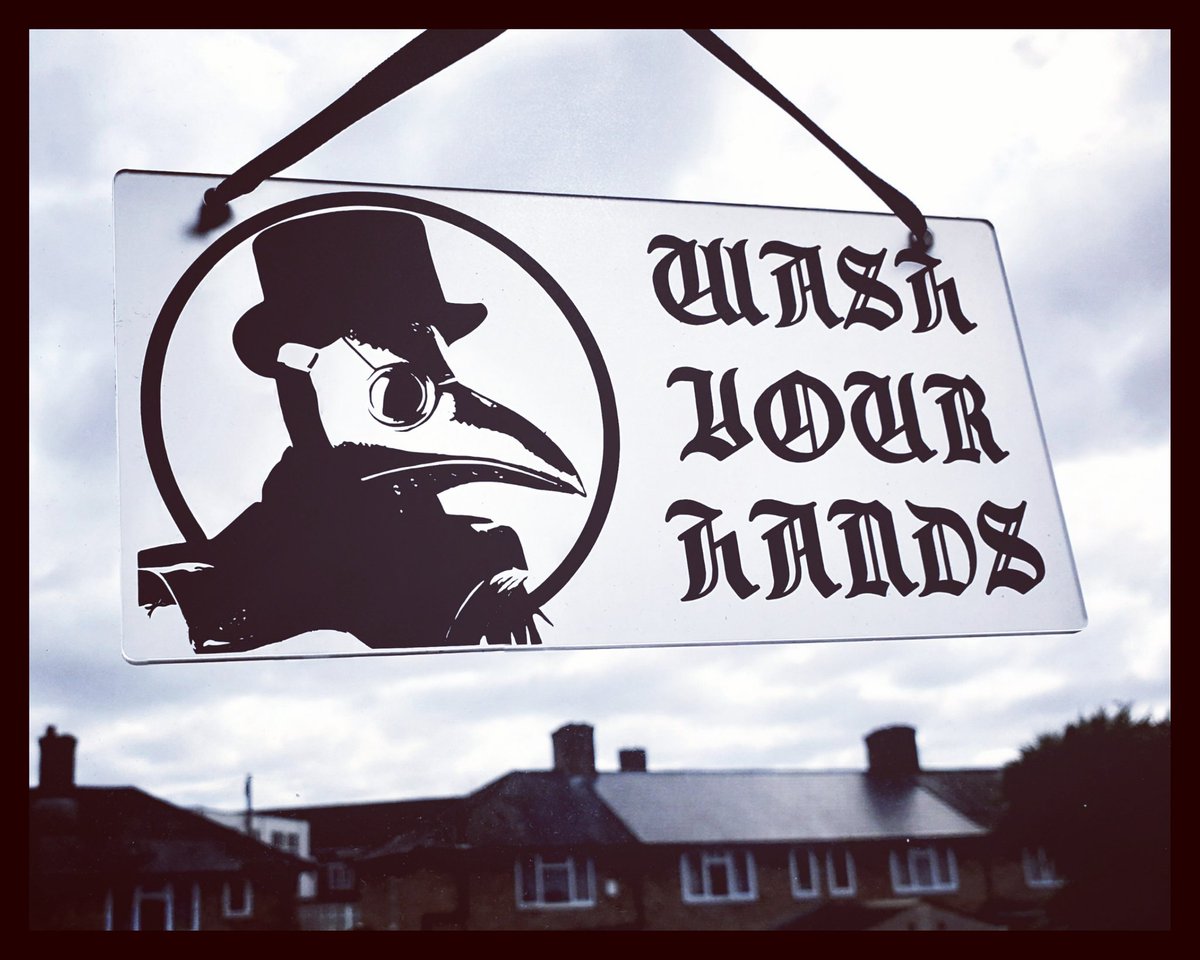 rebelsoul_uk's tweet photo. A recent order that's heading out. Apt in these surreal times.

#PlagueDoctor #WashYourHands #Covid_19 #UK #etsyuk https://t.co/vjcnoXlXKP