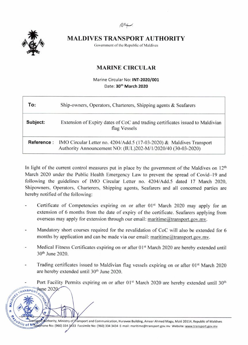 Maldives Transport Authority tweet media