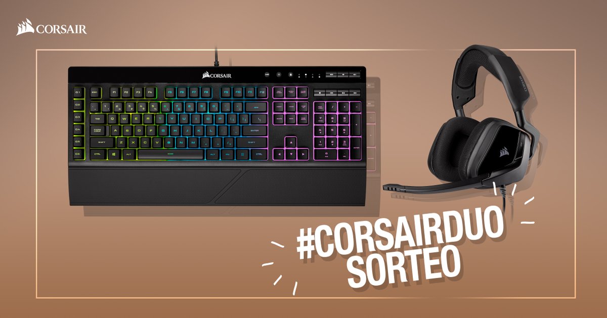 HelanyaH's tweet photo. PEDAZO SORTEO NOS TRAE CORSAIR (Sólo 🇪🇸)

😊¿Quién es tu #CORSAIRDUO?

Para participar:
➡️Nombra un Amigo con #CorsairDUO
➡️RT + Like a este tweet
➡️Follow @CorsairSpain y @Helanyah

Y de premio, te puedes llevar:
*⃣ Auriculares Void Elite
*⃣ Teclado K55

¡¡A TOPE!! https://t.co/ImbCByRpkY
