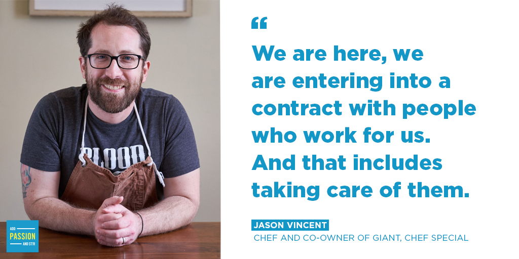 This week on #AddPassionAndStir, #NoKidHungry founder @billshore talks with @jasonvincent00 from @eatgiantchicago about the difficult decision he’s had to make as an employer, activist and father fighting to help others during this crisis. 🎧 bit.ly/2JqQdAp