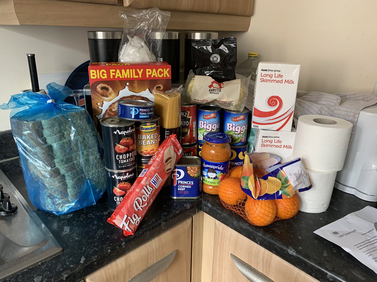 Surprised this morning with a knock on the door and a big box with all this inside. Care packages from the Gov for the 1.5m vulnerable group starting to arrive. Thanks <a href="/CumbriaCC/">Cumbria County Council</a> for coordinating this massive effort. #StayHomeSaveLives <a href="/inspiraforlife/">Inspira</a>