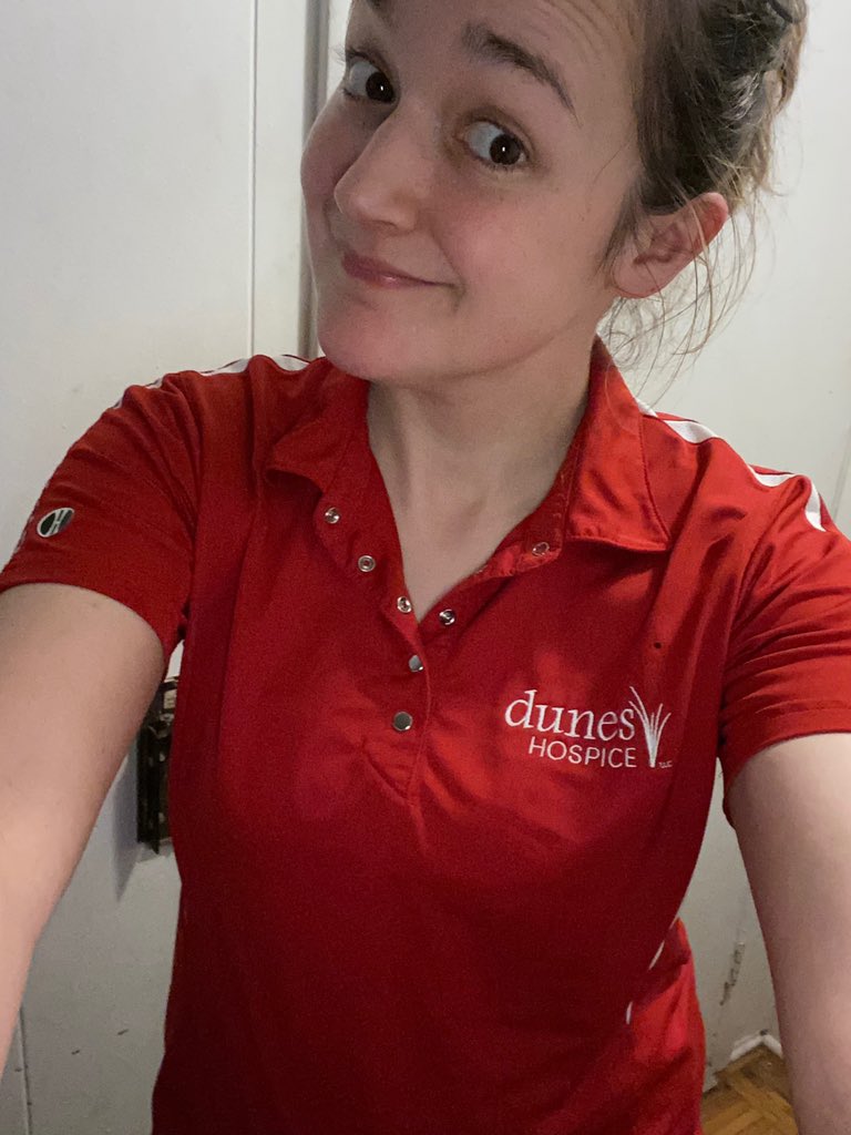 DunesHospice's tweet photo. #ThanksHeathCareHeros Thanks to all the hard working healthcare workers during this time!❤️ On Fridays you will see our staff in red shirts and blue jeans to show our support in the United States fight against Covid 19! 💙🇺🇸 https://t.co/9UfOrJdzNP
