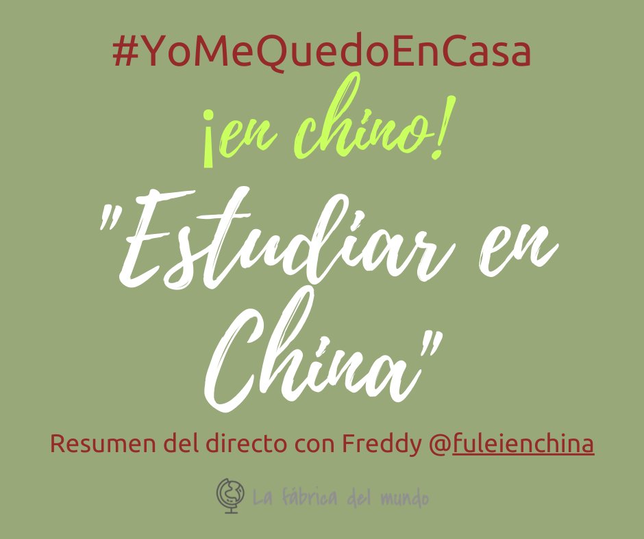 LFDM_chino's tweet photo. Si te perdiste el directo con Freddy, chileno que estudia un máster de lingüística en China, echa un vistazo al resumen que hemos publicado en Facebook e Instagram. Hablamos sobre #becasaChina, #universidadeschinas y #estudiarenChina 🙃🇨🇳📚🖋️ https://t.co/J5MIV1jEJE