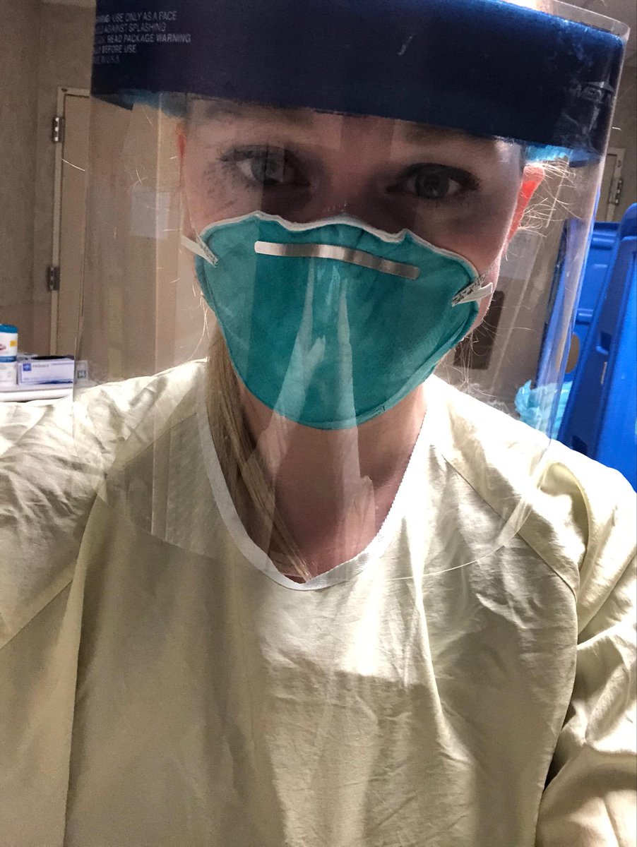 Here is Patrice working the night shift in her PPE
#NursesAreHeroes #COVID19 #Fiance #StayHome