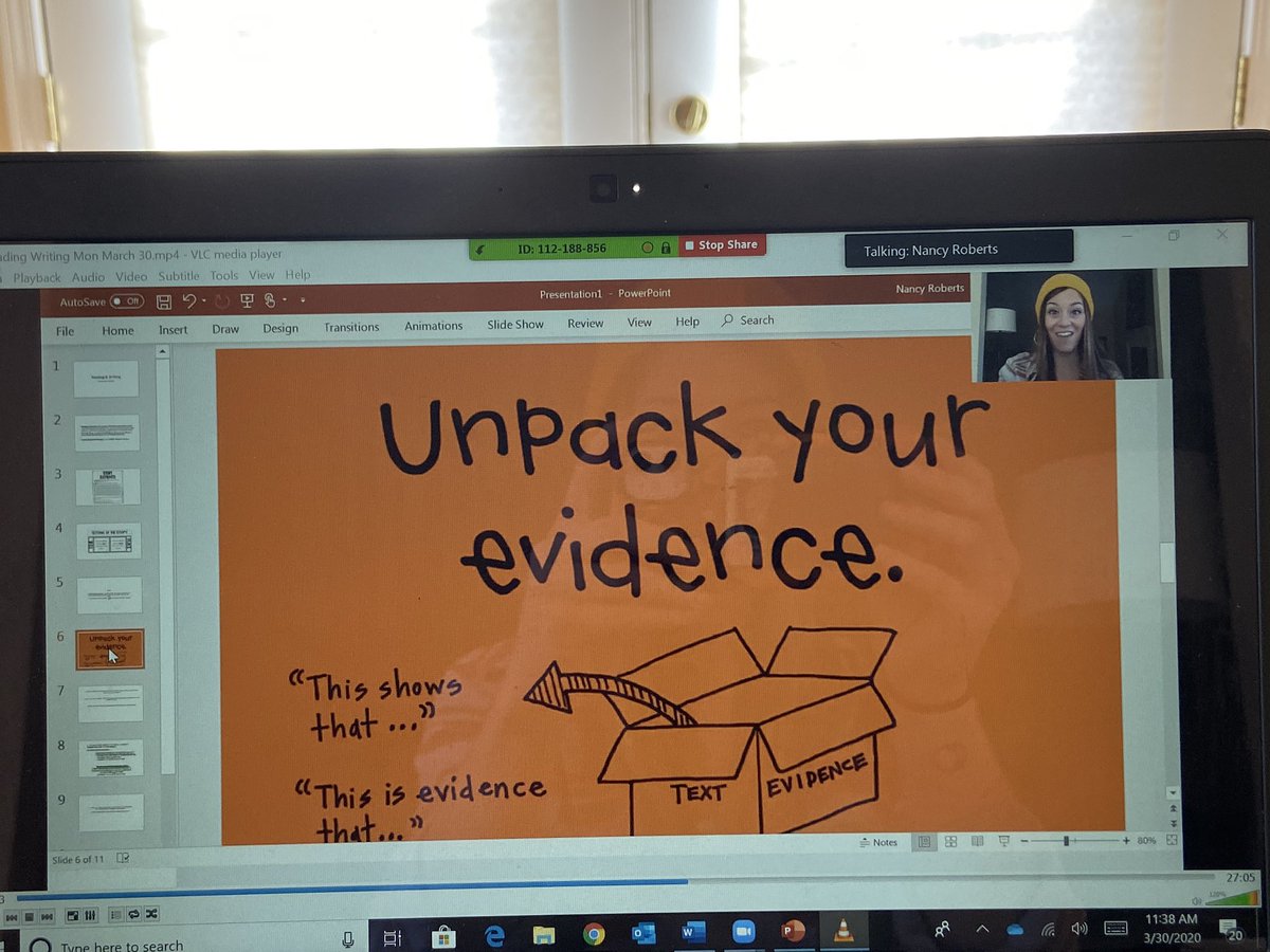 NancyRoberts4th's tweet photo. I taught a live Reading &amp; Writing lesson using Zoom today... it felt so good to teach a mini lesson to my kiddos again! Teaching digitally is harder than it looks, though! If anyone else is doing this and has tips/advice for good live lessons, let me know!  Thanks!! #zoom #4th https://t.co/y70OOCw76q