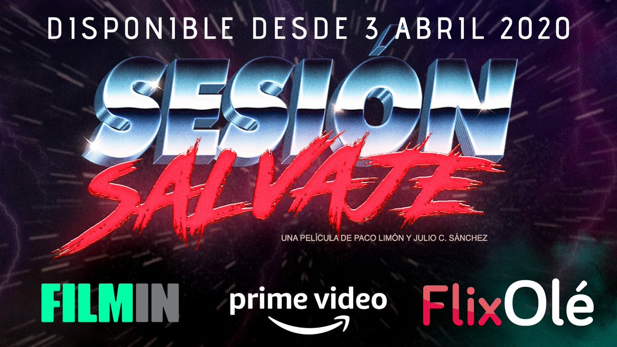Sesion_salvaje's tweet photo. La noticia que teniamos ganas de daros: El viernes 3 de abril se estrena en @FlixOle, @Filmin y @PrimeVideoES, el documental definitivo sobre el cine de Serie B en España, @Sesion_salvaje.  #YoMeQuedoEnCasa
#LaCulturaEnTuCasa https://t.co/8I6MU8FSOb