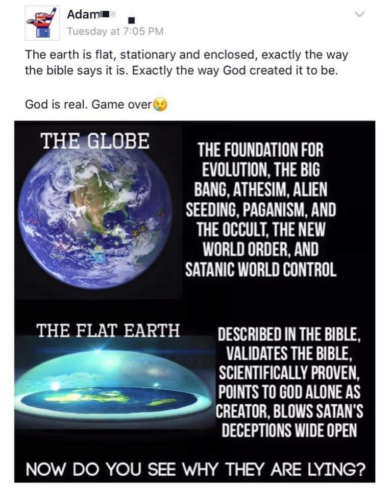 13. FE IS ABOUT GOD & CREATIONEarth is a circle with a dome just like the bible saysSo if you believe in God and believe in Q & Q+ yet you mock Flat Earthers, please reread the  #bible soon because you're either not understanding what the bible says or you don't really believe