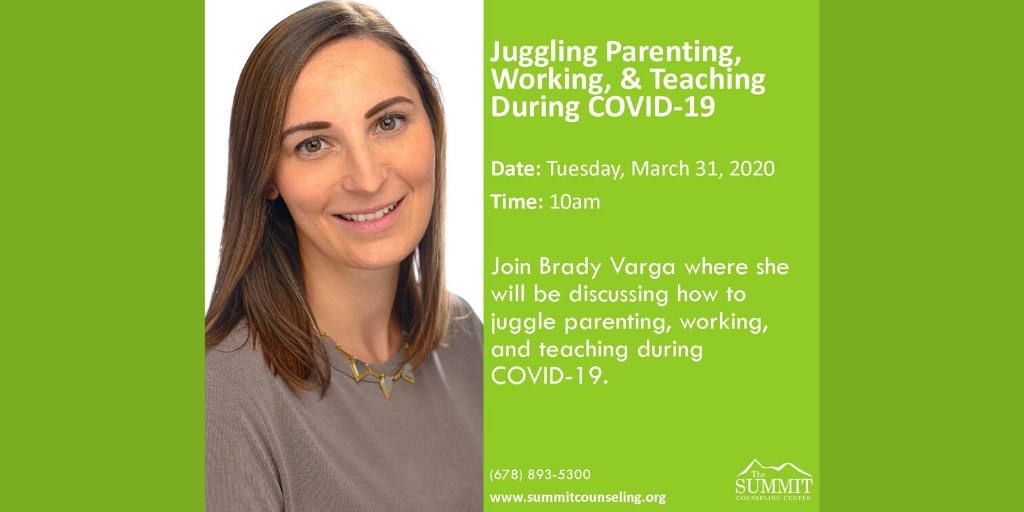 SummitCoCtr's tweet photo. #SummitCounselingAtlanta #COVID19 #covid_19 #coronavirus #socialdistancing #quarantine https://t.co/iPvb9rsQt1
