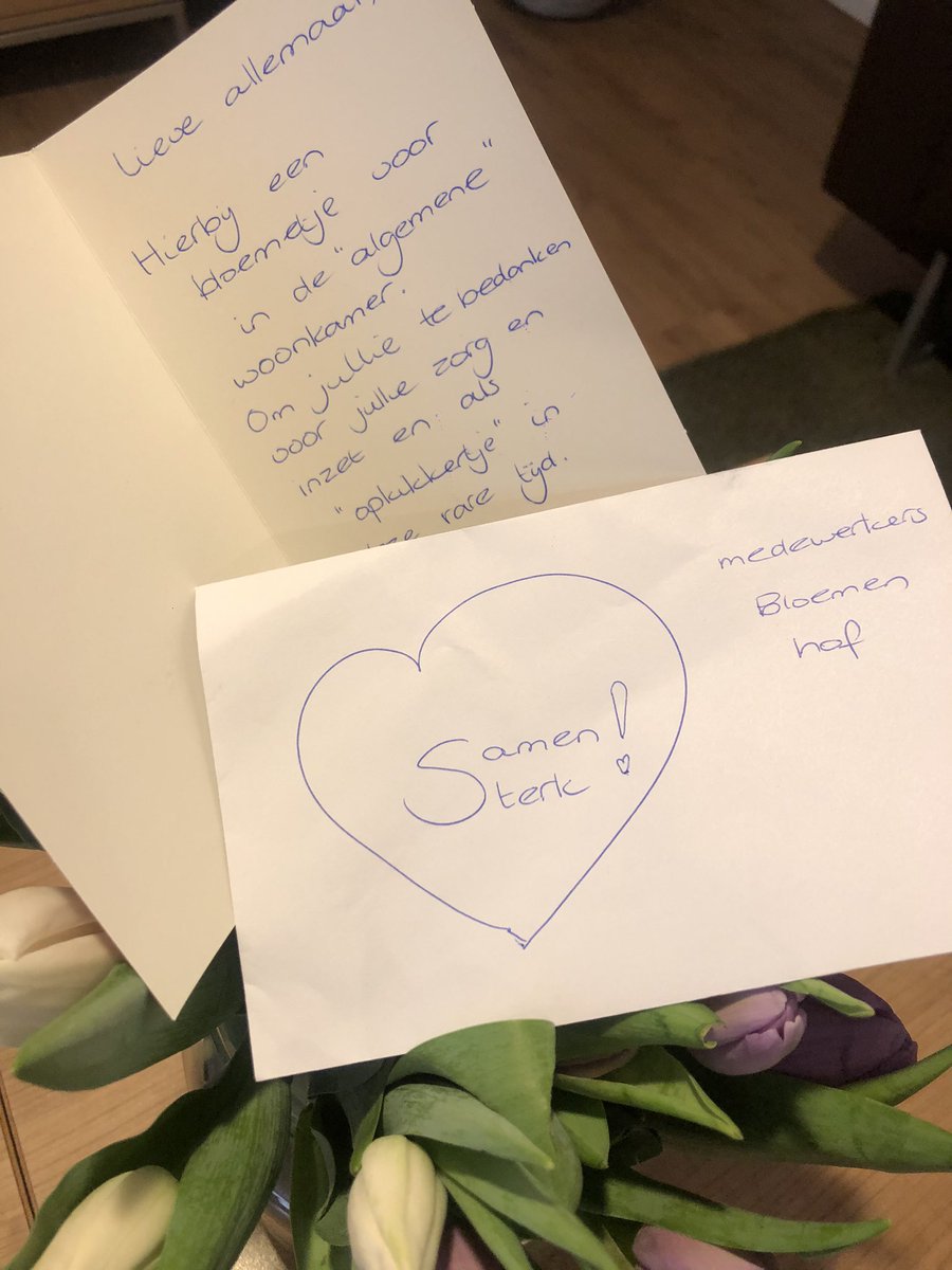 Hoe attent ouders van onze bewoners zijn! #samensterk #zorgvoorelkaar