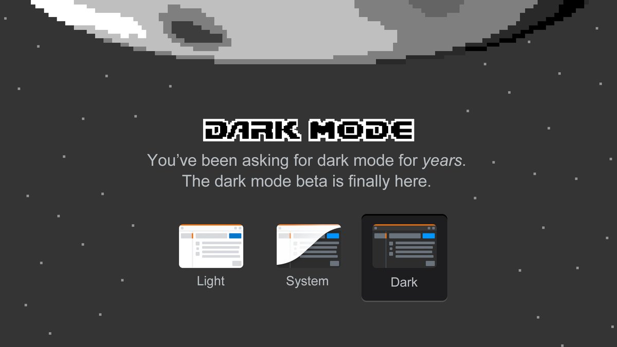 verge's tweet photo. Stack Overflow is getting a dark mode, its most upvoted feature request ever https://t.co/PTkHCu2HLH https://t.co/gWdbcA7aJY
