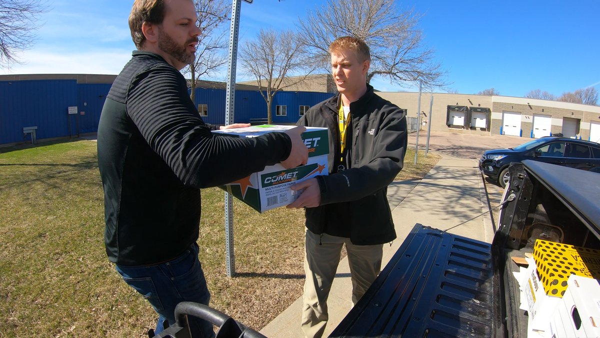 In a time when visitor access is limited at hospitals, we were able to provide 83 iPads (which would have gone into surplus this summer) to Avera this morning so patients can have video calls with family &amp; loved ones while being treated in Avera’s facilities. #proudtobeSFSD