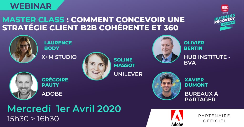 On vous donne rendez-vous mercredi à 15h30 pour découvrir les dessous de l'expérience client chez Bureaux À Partager avec Xavier, notre product manager.✨
Merci <a href="/HUBInstitute/">HUB Institute</a> !