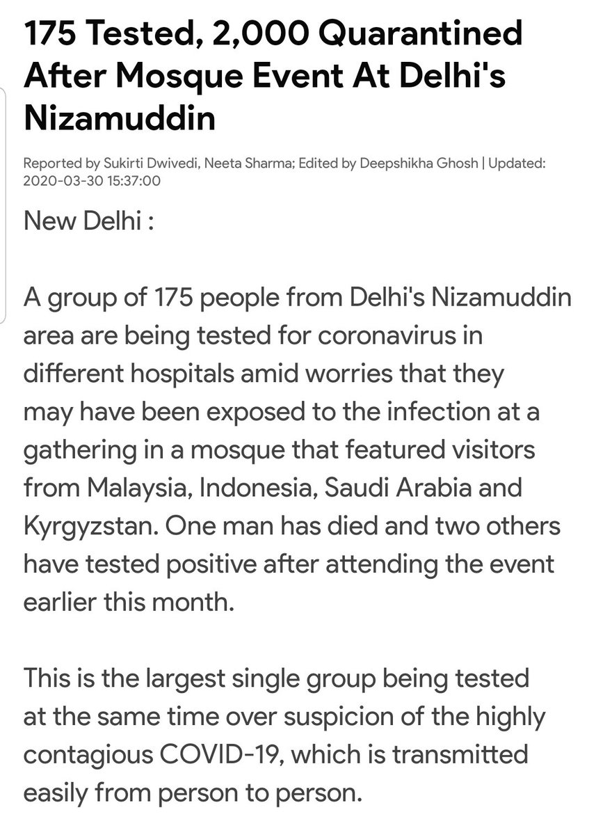 confusedpublic's tweet photo. @RanaAyyub Be ready for heart attack cuz of such morons who think that relegion is above the death threat of corona https://t.co/oZvxOudCUD