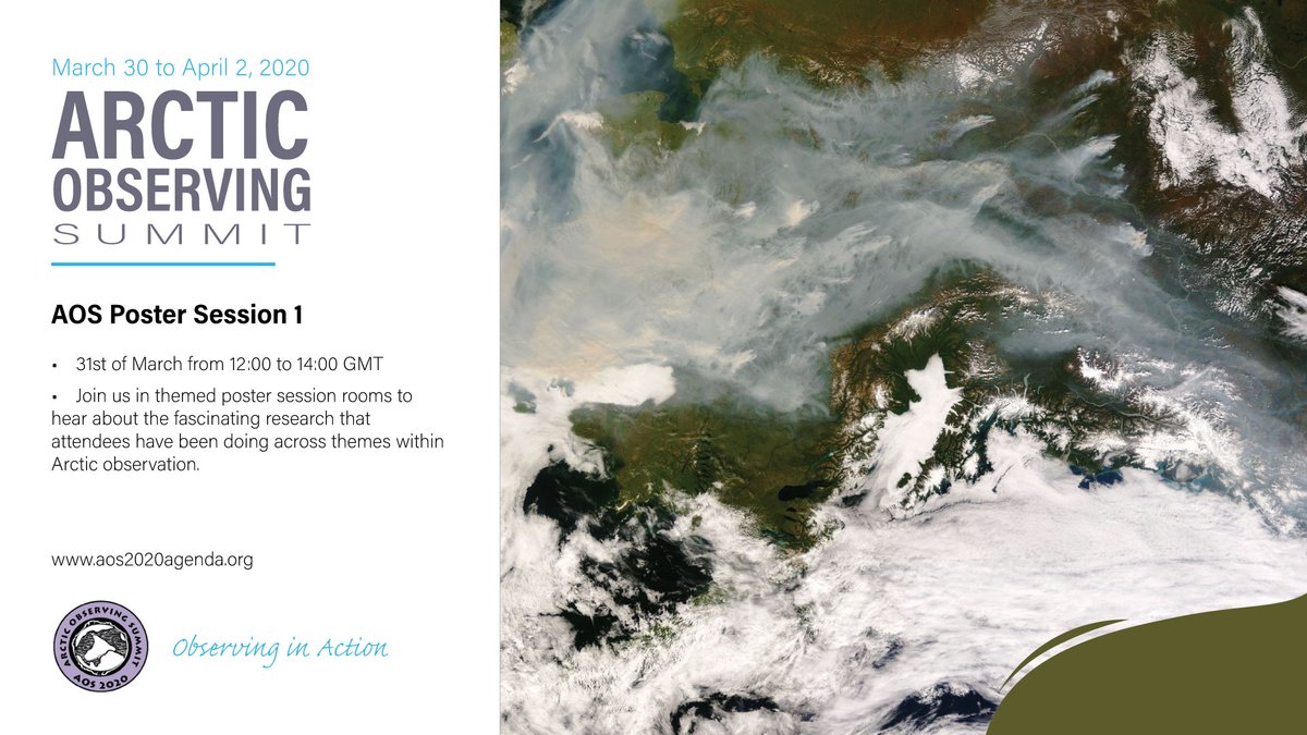 ArcticObsSummit's tweet photo. Mingle with speakers, panelists, and participants at 12:00 PM GMT in the #AOS2020 Online Poster Session! Join a virtual room at https://t.co/WQkGAKWGfa 🧐 Remember, you can watch other rooms' recordings afterwards #ASSW2020 📷: IARC_Alaska https://t.co/zl8sd8ct4F