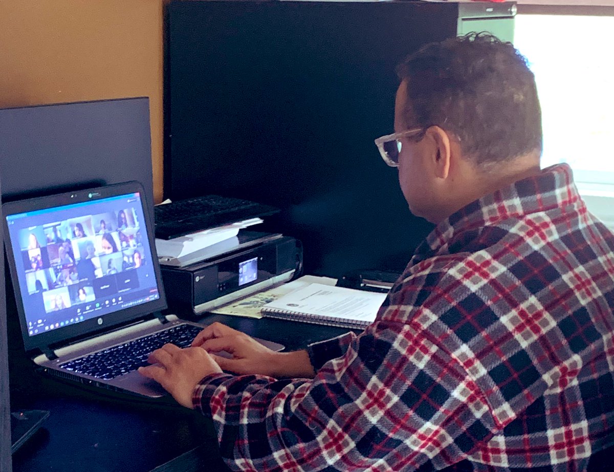 MaktariNayal's tweet photo. Had a fun time at our virtual lunch with students today and had a great kickoff to Spirit Week starting off with pajama day! #PLESpiritWeek #community @WalledLkSchools @PleasantLakeEl @ple_pta @CatherineKocha1 @kennethgutman https://t.co/wnmTukozKc