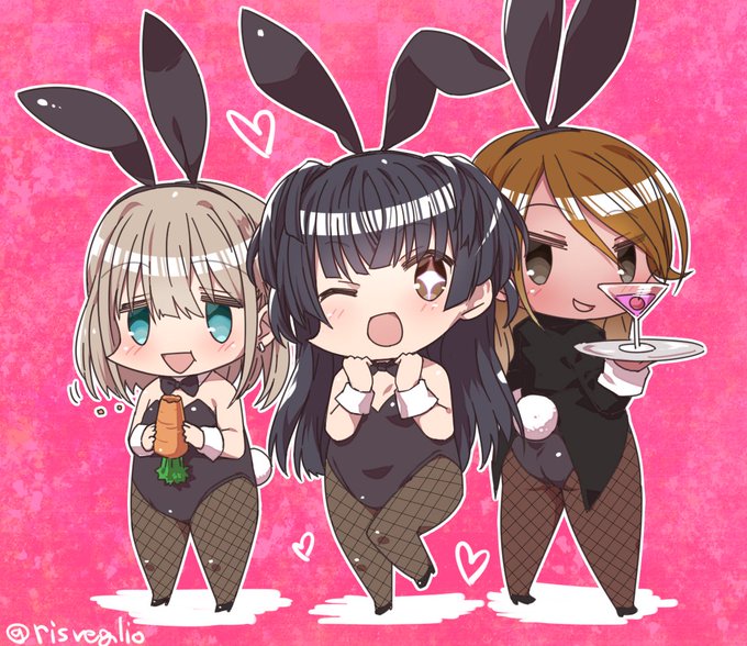 なんとなくバニー #シャニマス #和泉愛依 #芹沢あさひ #黛冬優子 