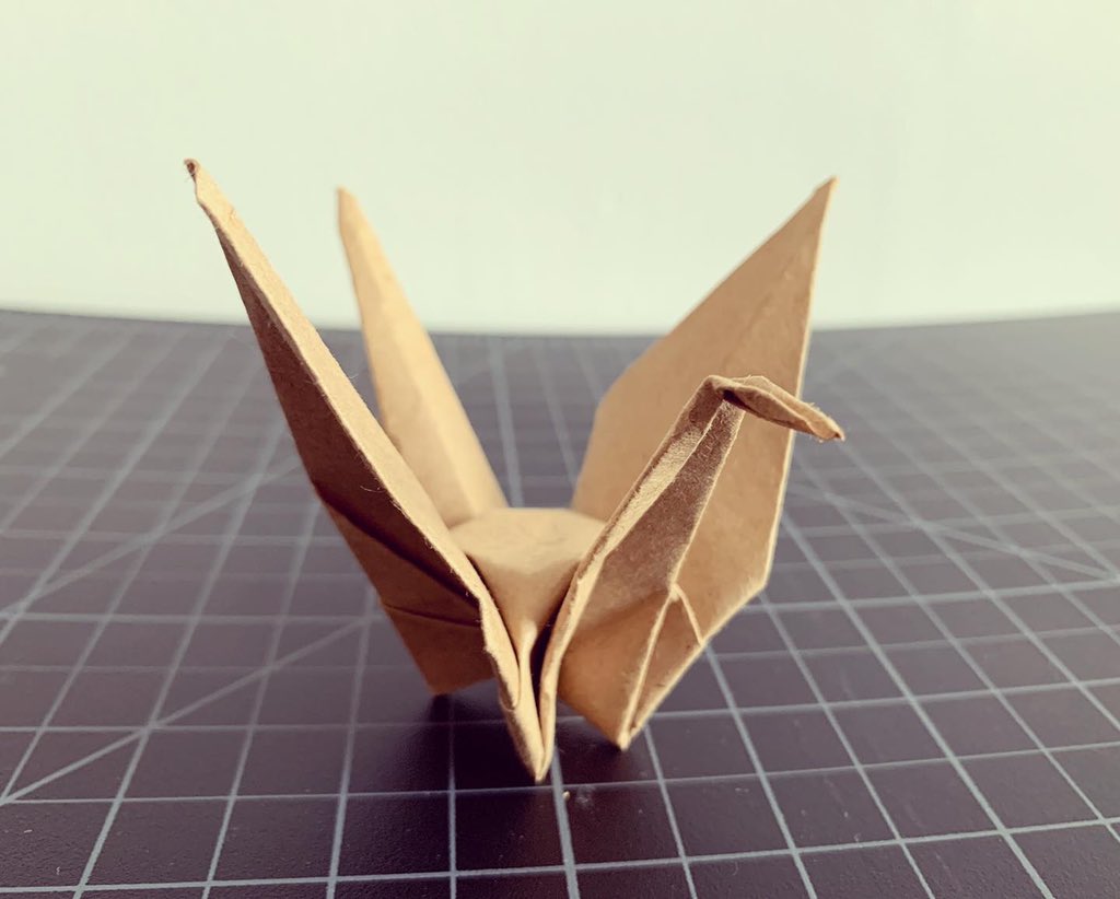 NBSSboston's tweet photo. #MakingTogether Challenge: Make a folded crane this week, out of whatever materials you choose. Paper fabric, wood, wire, etc. - anything you have! Tag us by Sat pm of this week & we’ll retweet the results.
#stillmaking #HomeMade #keepmaking #craftathome #makingchallenge https://t.co/8xQXp0rZKc