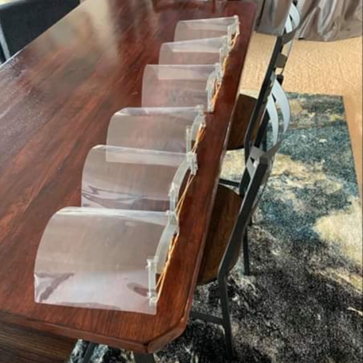 ODUAlumni's tweet image. Another group of Monarchs deserving a round of applause?  A group of alumni from across the country came together to fabricate face masks through 3D printing for use in COVID-19 testing. 👏👏👏 Pictured: ODU alumnus Brett Carey modeling one of the masks. #GoMonarchs