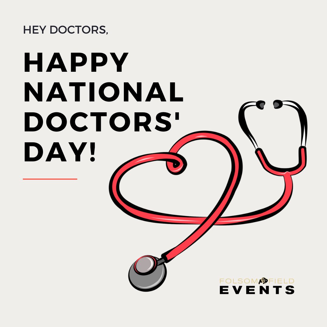 Happy National Doctors' Day! We'd like to thank our doctors and healthcare professionals for all of your hard work and contributions!