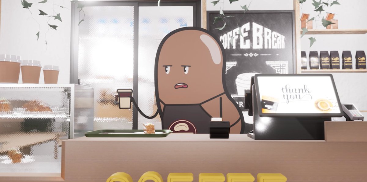 JoshuaKazemi's tweet photo. Shawn is a coffee bean trying his best to make it in the human world so he can finally quit his coffee shop job.
Check out HUMAN BEANS on RT FIRST ☕️: https://t.co/5C2qQHvsvm
And for that sweet sweet BTS check out my Writer/Director notes 📓: https://t.co/dJJZni0s8H https://t.co/lDX8G0bcqb
