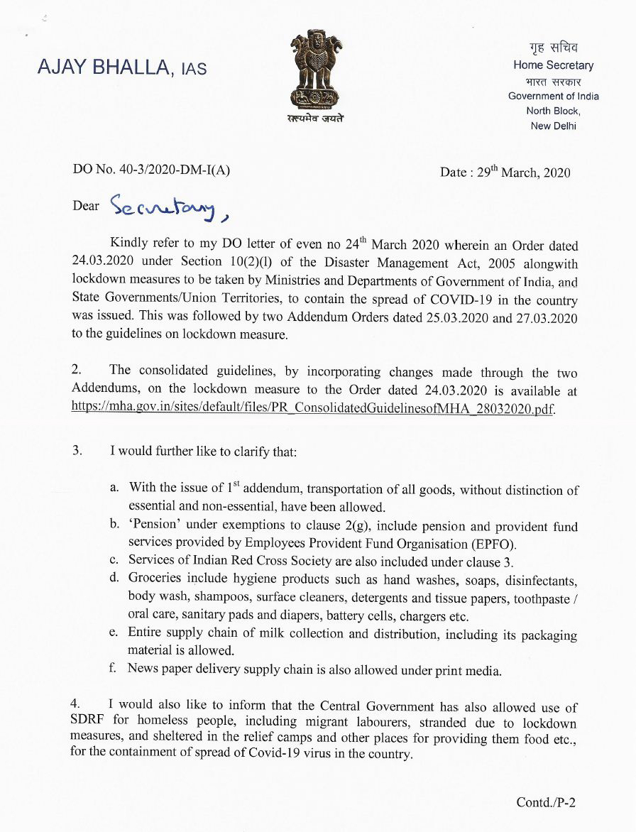 EDMC78028804's tweet photo. Lockdown - consolidated guidelines from Ministry of Home Affairs GOI https://t.co/lZQoITo1vZ