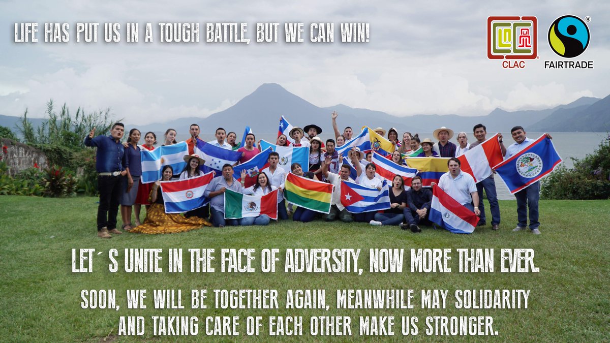 Life has put us in a tough battle, but we can win! Let´s unite in the face of adversity,now more than ever.Soon, we will be together again, meanwhile may solidarity and taking care of each other make us stronger.
🌎💚A memory of a great day together.
 #FairtradeTogether #CLAC