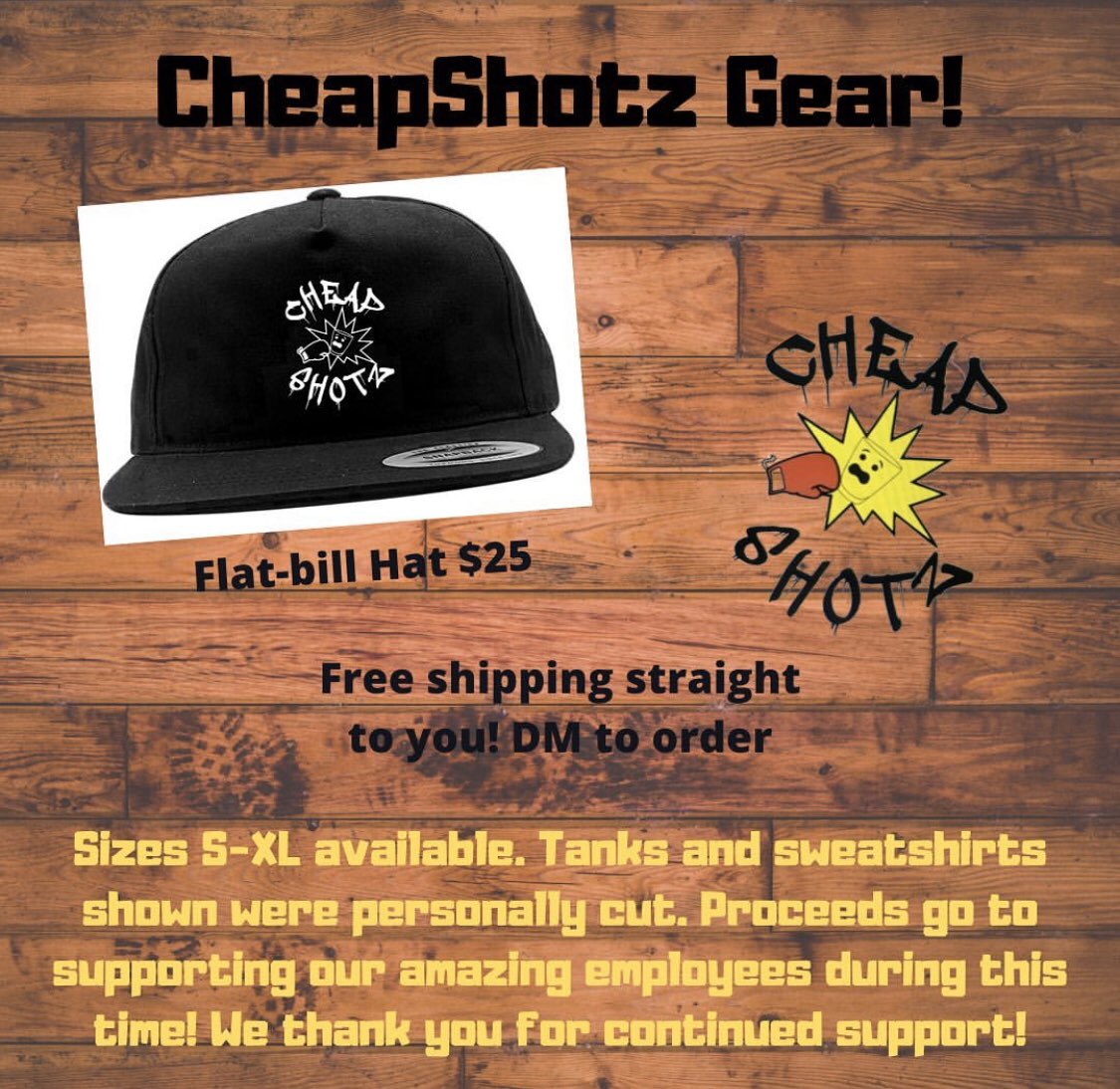 We miss you guys! And we cannot wait to get back and party with everyone. In the meantime, check out some of our sweet gear! DM to purchase (delivery straight to your doorstep). All proceeds will go toward supporting all of our employees through this time. Stay safe everyone ❤️🍻