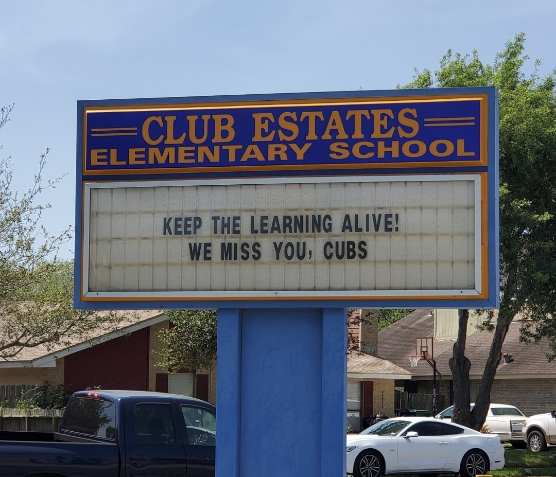 mphernandez73's tweet image. Sending a Big Shout Out to our Cubs! #KeepTheLearningAlive We are So Proud of You!!! #CubStrong🐾🐻💙💛@CCISD @club_estates