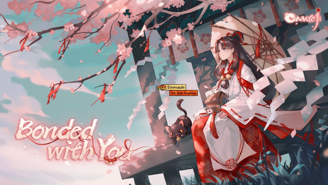 themp's tweet photo. Bonded with Heian-Kyo! Brand new SSR Enmusubi has arrived in Heian-Kyo! SP/SSR summoning chance is up! Come and form pacts with shikigami! https://t.co/U7Qygorj19