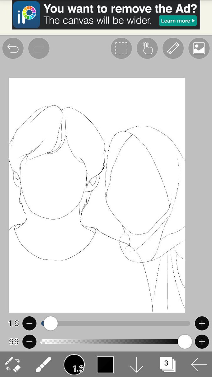 Jika sudah selesai membuat Lineart jangan males buat cek ulang ya hehe cek lagi garis satu ke garis lainnya pastikan gak ada yang putus putus. Hapus garis yang sekiranya gak penting hehe.