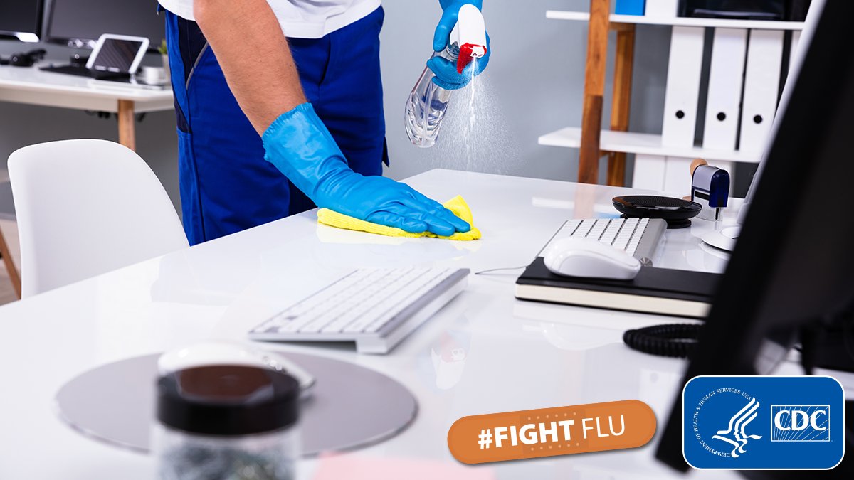 CDCFlu's tweet photo. Q: Does cleaning with soap and water remove #flu viruses?   

A: Yes. You also can use bleach and water solution or disinfectant with a label that says "EPA approved" for killing bacteria and other viruses, like flu and  #COVID19. Always follow directions on product labels. https://t.co/1CRjzZsE1j