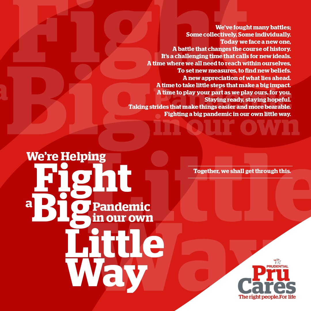 PrudentialKenya's tweet photo. We are helping fight a big pandemic in our own little way. Visit our website https://t.co/M3apVrki5J to find out how. #PruCares #TheRightPeople https://t.co/l7kyEiQf55
