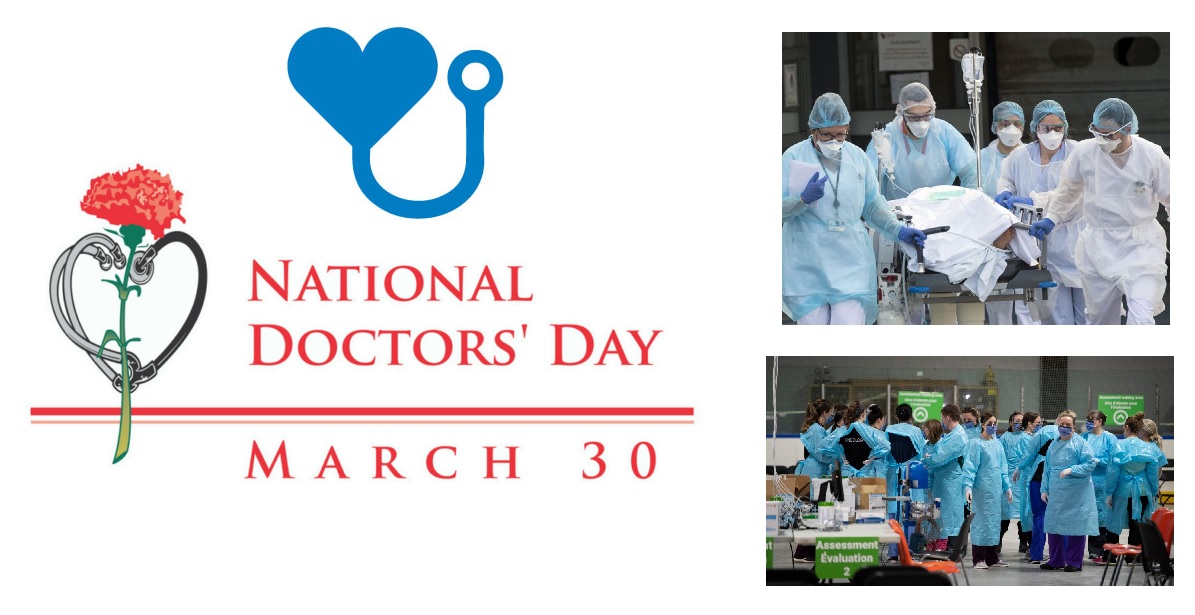 Toronto's tweet photo. Each year, on March 30th, we celebrate #NationalDoctorsDay. Join us in proclaiming every day from this day forward to be #DoctorsDay 🩺 #NursesDay ⚕️ #HealthCareHeroes Day. Where would we be without them? 

💙👩🏻‍⚕️🙏🏾👨🏽‍⚕️🙏🏽👨‍⚕️🙏🏻👩‍⚕️💙 https://t.co/NZXSloT2RX