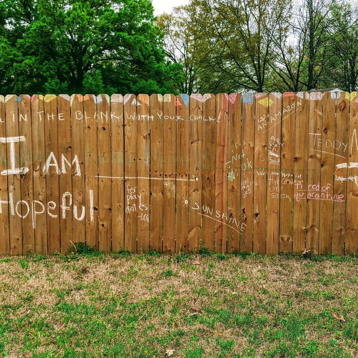 Buggie87's tweet photo. Community Art Project: We're All In This Together #ParkviewActsOfKindness https://t.co/ToSOXCjInw