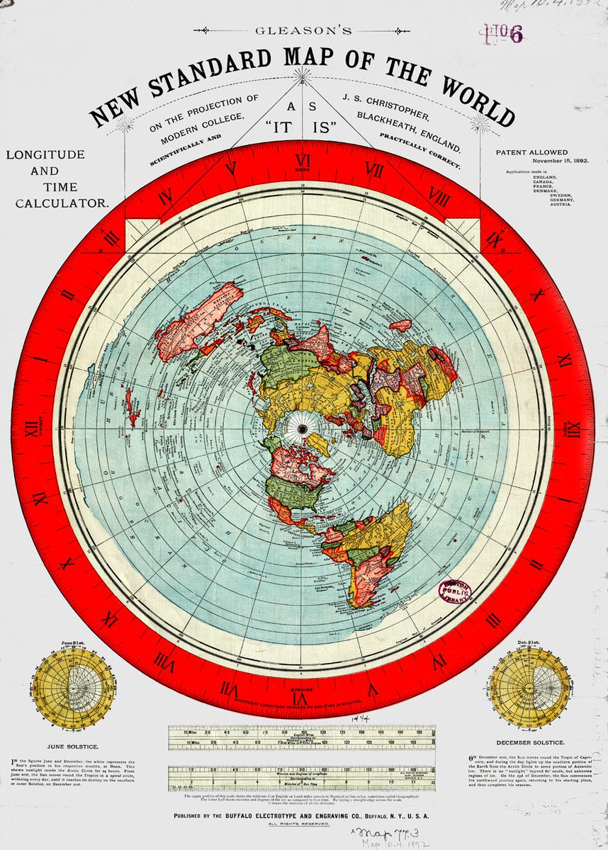 40. THE NORTH POLE IS THAT BIG BLACK DOT ON THE GLEASONS MAP FROM 1892When you learn about the Saturn/Satan worship of Ancient Rome and the Satanism behind the Globe Earth theory, you will understand why they would move to the closest country to the North Pole hide it from us