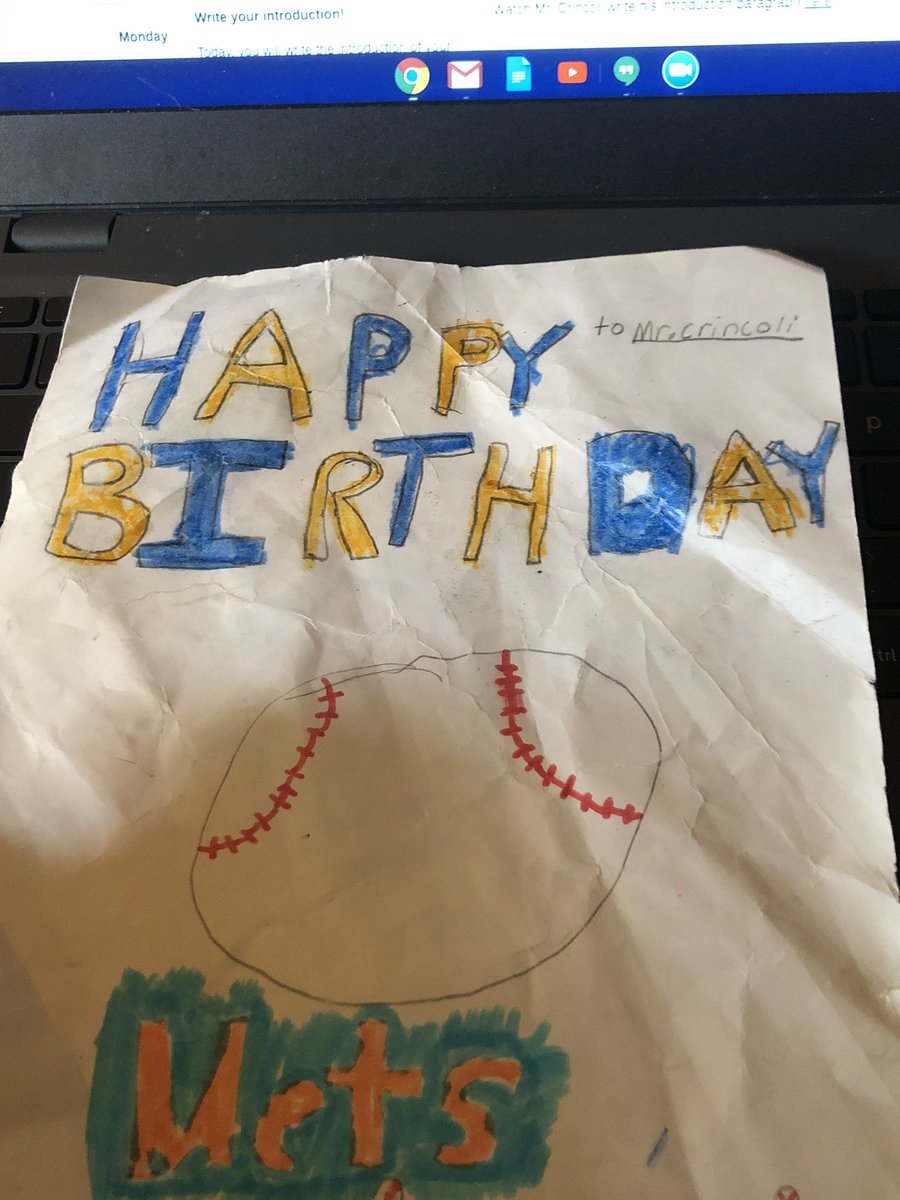On Miss You Monday I’m missing the thoughtful and creative artwork students made me, like this birthday card. They would always brighten my day! <a href="/MenloParkSchool/">MenloPark ES</a> #menlospirit