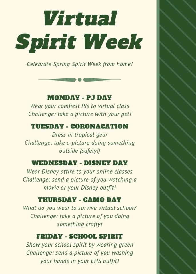 VIRTUAL SPIRIT WEEK!💚💚