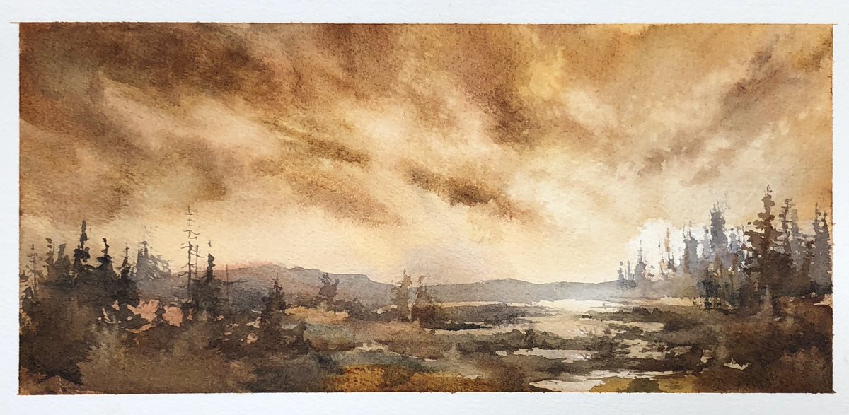 smitchelldesign's tweet photo. Two #cloudscapes using mostly a #hake on #youtube now. .
#mindertribe #watercolor #watercolorpainting #watercolour #watercolorart #instaart #instagramart #landscapepainting https://t.co/H5lZ32jh0G