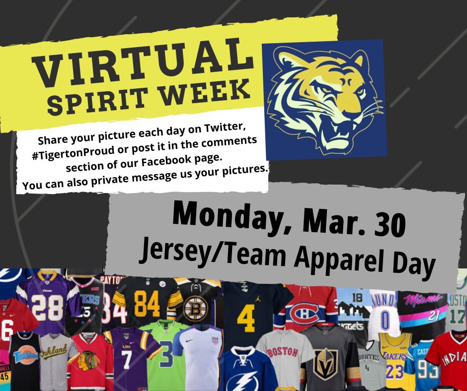 Let's go Tigers! Show your team spirit today! #TigertonProud