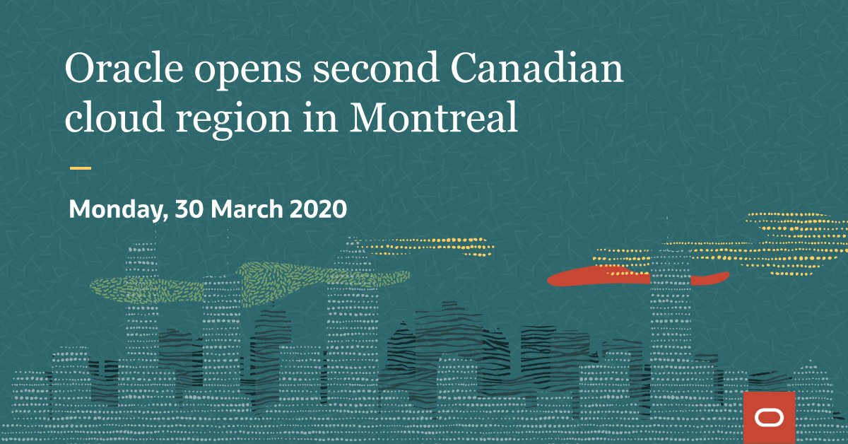 OracleNews's tweet photo. We're helping #cloud customers in Canada 🇨🇦 with their DR and compliance requirements: https://t.co/MJORwvZ9GT https://t.co/7YRqBllnEX