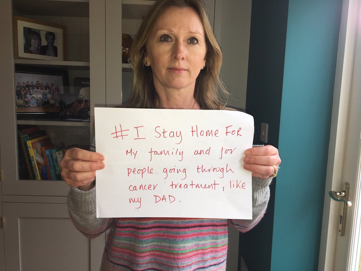 #IStayHomeFor my family, and all those going through cancer treatment, like my Dad as he finishes his chemo