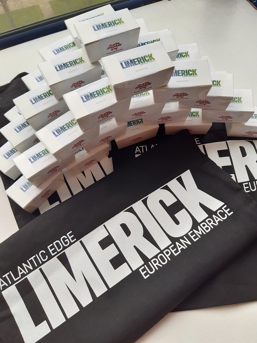 Limerick_ie's tweet photo. #LimerickEdgeEmbrace chocolate treats making their way to the #Limerick COVID-19 Community Response Team right now as a thank you for the tremendous work you are all doing to help Limerick communities #VirtualEmbrace 🤗 https://t.co/Mk9njaLEI9