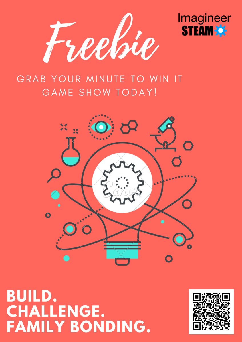 ImagineerSTEAM's tweet photo. Bored staying inside the last few weeks? Want to provide your Ss with ideas to get them moving, having fun, &amp; learning? Then you'll definitely want to get your hands on this #MinuteToWinIt game show #freebie! #stem #distancelearning #BetterTogether 

https://t.co/CAX2FYszrX https://t.co/BDZ1U2RdiT