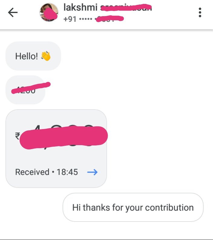 First contribution received, thanks